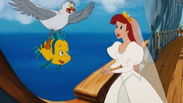 Ariel's wedding gown