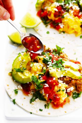 Easy Vegetarian Breakfast Tacos