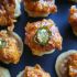 Mini Nashville Hot Chicken & Waffle Bites with Candied Jalapenos