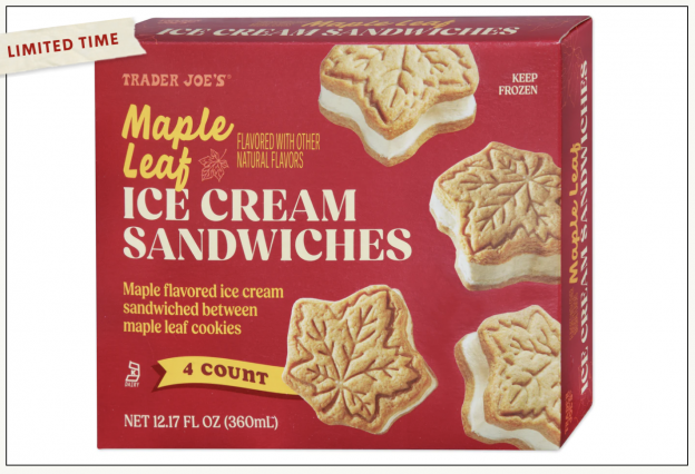 Maple Leaf Ice Cream Sandwiches