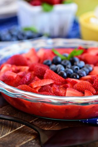 Crustless Fresh Strawberry Pie With Jello