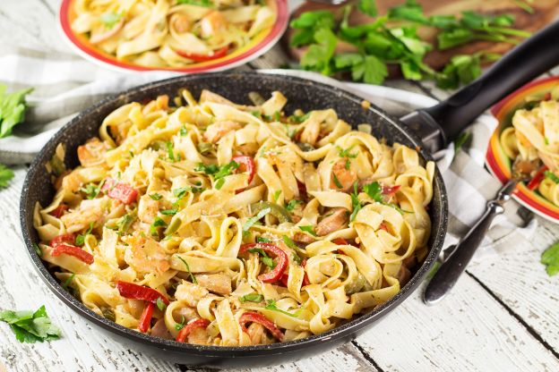 Cajun Shrimp and Sausage Pasta