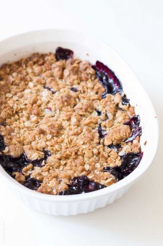 Triple berry crumble