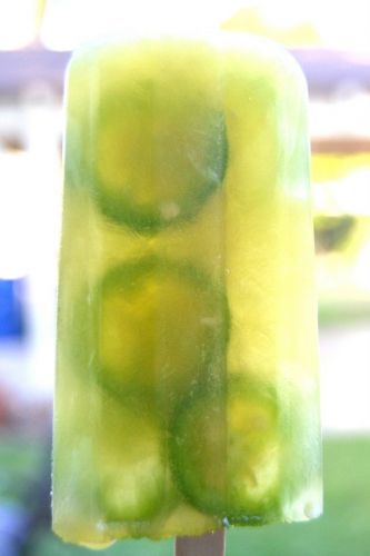 Pineapple Jalapeno Popsicles