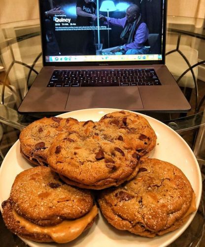 Chocolate Chip Caramel Peanut Butter Cookie Sandwiches