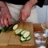Slice the zucchinis