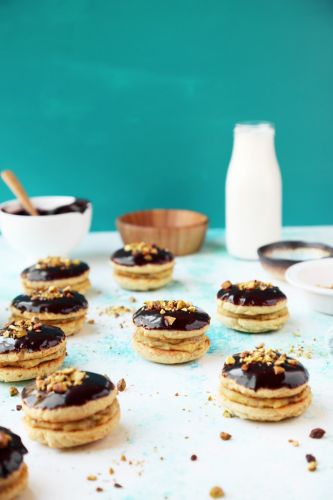 Pistachio Boston Cream Pie Cookies