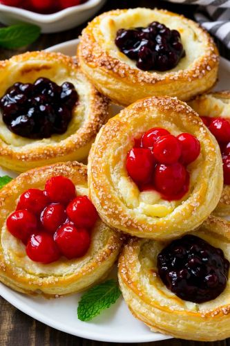 Cream Cheese Danish with Fruit