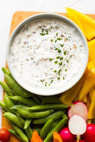 Opt for Greek yogurt-based dips, dressings and sauces