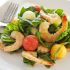 Shrimp, lychee and melon salad
