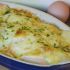 Leek and potato gratin