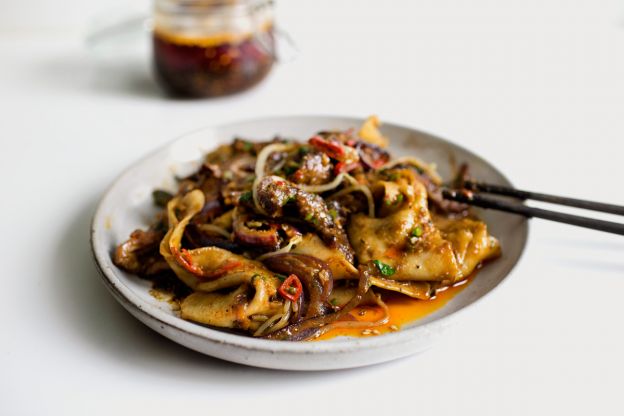 Spicy Cumin Lamb Hand-Smashed Noodles