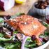 Seared Salmon over Mixed Greens