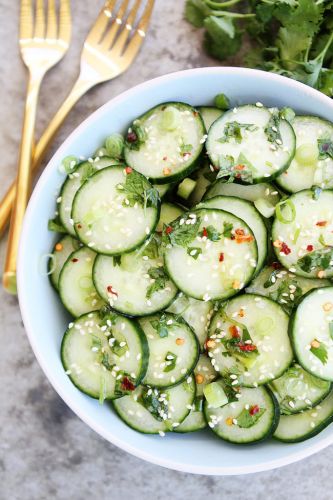 Asian Cucumber Side Dish