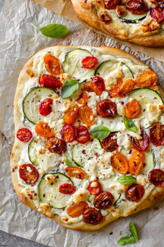 Zucchini & Herbed Ricotta Flatbread