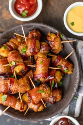 Sweet and Spicy Bacon Wrapped Tater Tots