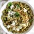 Pistachio Basil Pesto Pasta Salad with Burrata