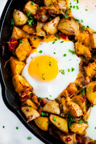 Skillet Potato and Egg Hash