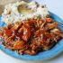 Slow Cooker Chicken with Sweet Peach Barbecue Glaze