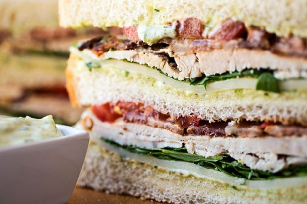 Triple Decker Turkey Club Sandwich
