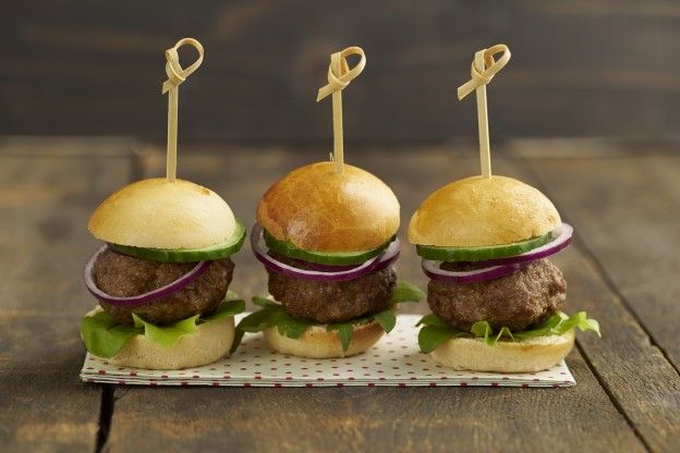 Mini burger sliders