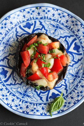 Grilled Caprese Stuffed Portobello Mushrooms
