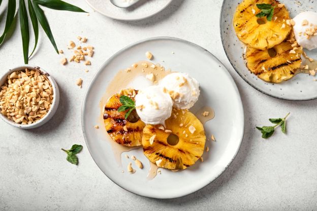 Grilled Pineapple Sundaes