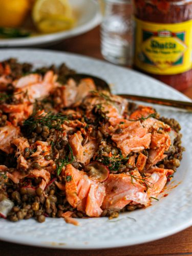 Lentil Salmon Salad