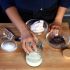 Compact the powdered milk