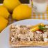 Lemon curd and crushed meringues