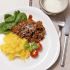 Spaghetti squash with spicy beef