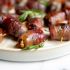 Bacon Wrapped Dates with Maple Chili Rosemary Glaze