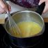Whisk over low heat until the mixture thickens