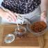 Serve the chesecake in mason jars