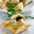 Crispy Mushroom Filo Triangles