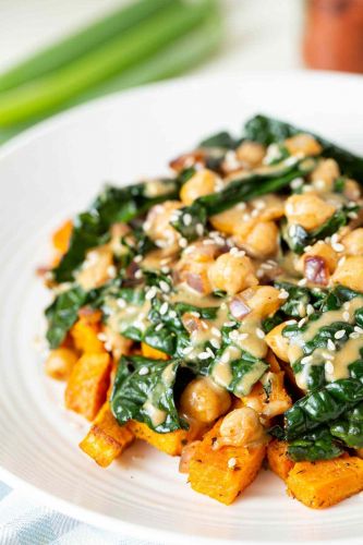 Kale Chickpea Stir Fry