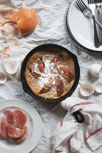 Caramelized Grapefruit Dutch Baby
