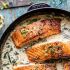 Garlic Butter Creamed Spinach Salmon