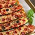 Pizza Stuffed Zucchini Boats