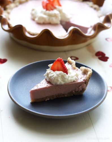Vegan and Paleo Strawberry Cream Pie