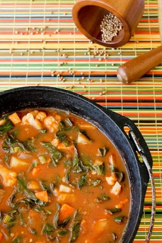 African Potato And Cauliflower Stew