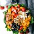 Almond berry and chicken spinach salad