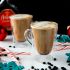 Amaretto spiked eggnog latte