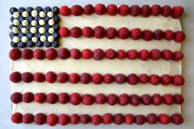 American flag cookie cake