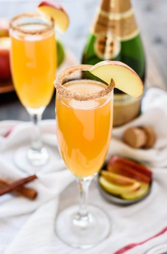 Apple Cider Champagne Cocktail