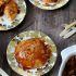 Apple dumplings with salted maple caramel