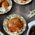Apple dumplings with salted maple caramel