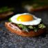 Goat Cheese, Asparagus and Prosciutto Egg Sandwich