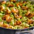 Asparagus-Spinach Pesto Pasta With Blackened Shrimp
