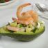 Shrimp and cucumber stuffed avocados